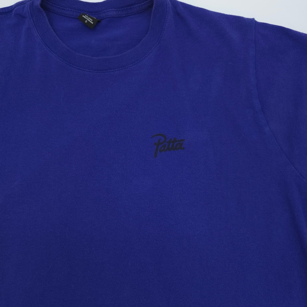 Patta Graphic Mens Blue Stay High Skeleton Short Sleeve Tee Size Small - Picture 2 of 9